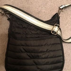 Ahdorned Puffy Sports Messenger Bag w/fashion strap